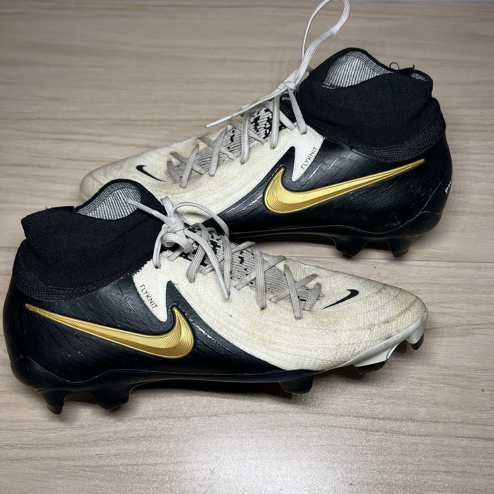 Nike Phantom Luna II Pro FG ACC Soccer Cleats Size 7 White Black Gold FJ2575-100